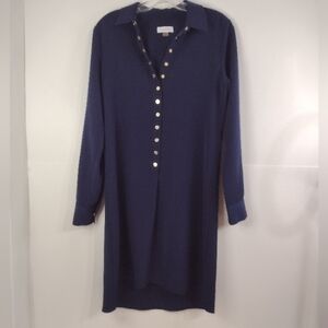 Calvin Klein Women's blue Navy shirt dress size (2)